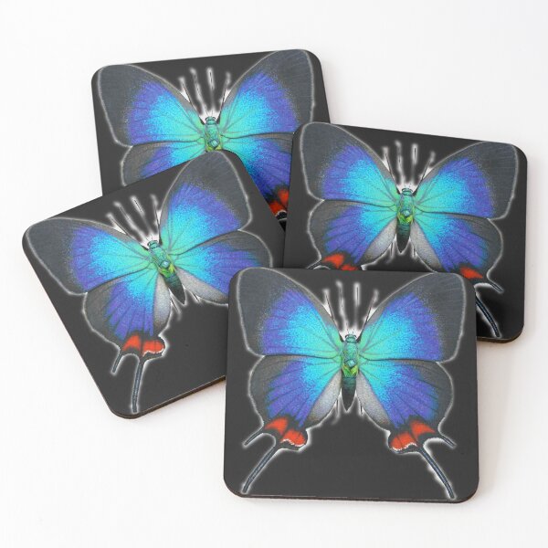 Item preview, The Blue Four Horn Redtail Butterfly designed and sold by butterflyzz.