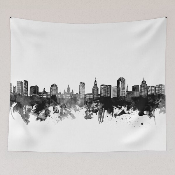 Item preview, hartford skyline bw designed and sold by BekimART2.