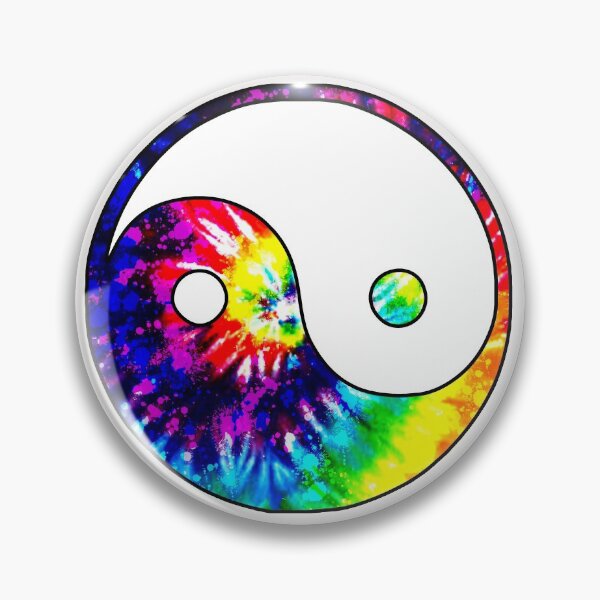 Item preview, Tie dyed Yin yang  designed and sold by Crystalsgraphix.