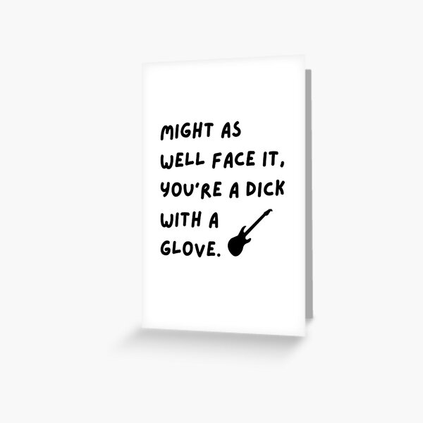 Song Lyrics Greeting Cards Redbubble