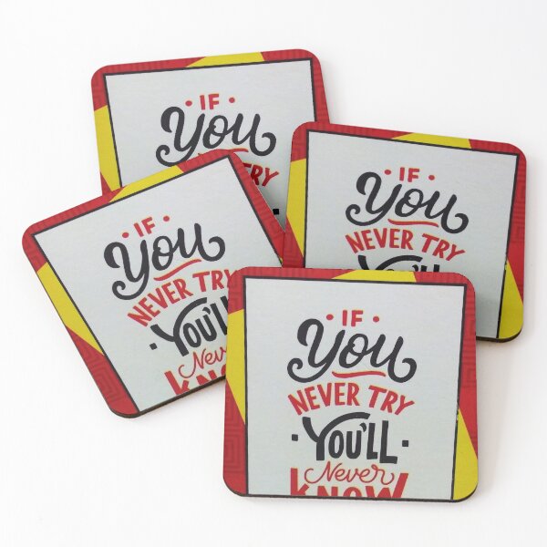 Item preview, If you never try you`ll never know designed and sold by Adorable  Designs.