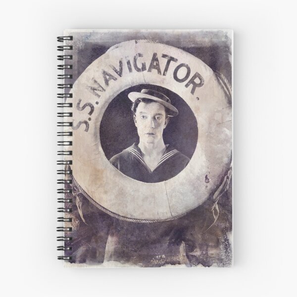 Item preview, Buster Keaton - The Navigator - Watercolor Vintage - D26 designed and sold by DecoVintage.