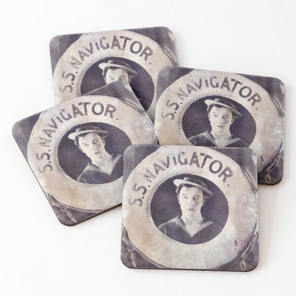 Item preview, Buster Keaton - The Navigator - Watercolor Vintage - D26 designed and sold by DecoVintage.