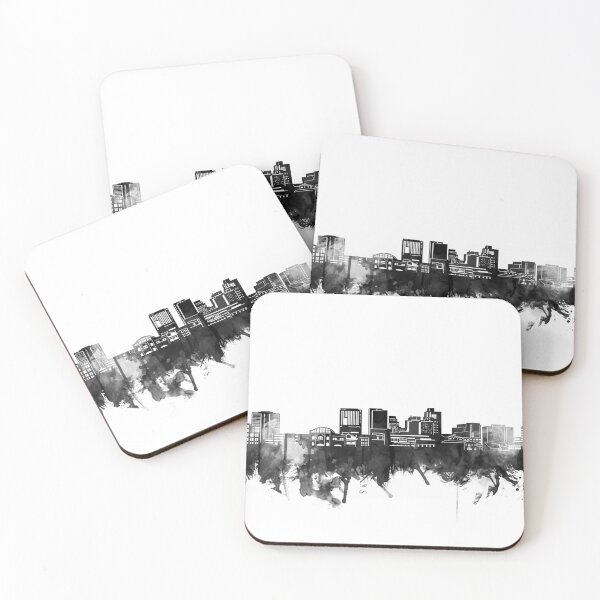 Item preview, wilmington skyline bw designed and sold by BekimART2.