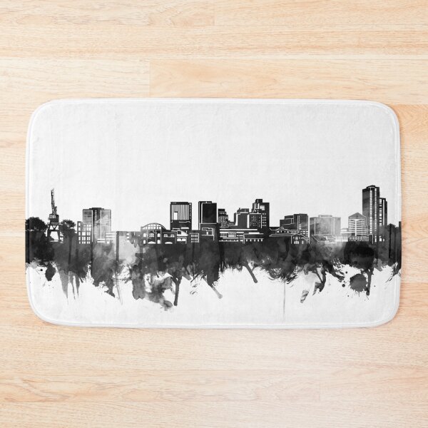 Item preview, wilmington skyline bw designed and sold by BekimART2.