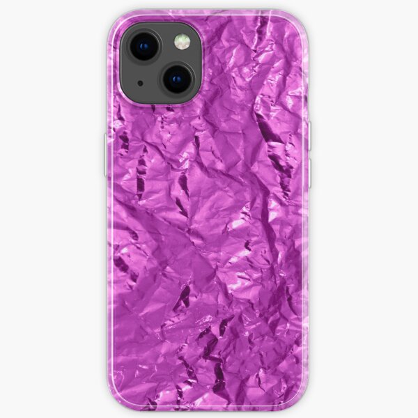 glamour 010 purple glittery foil iPhone Soft Case