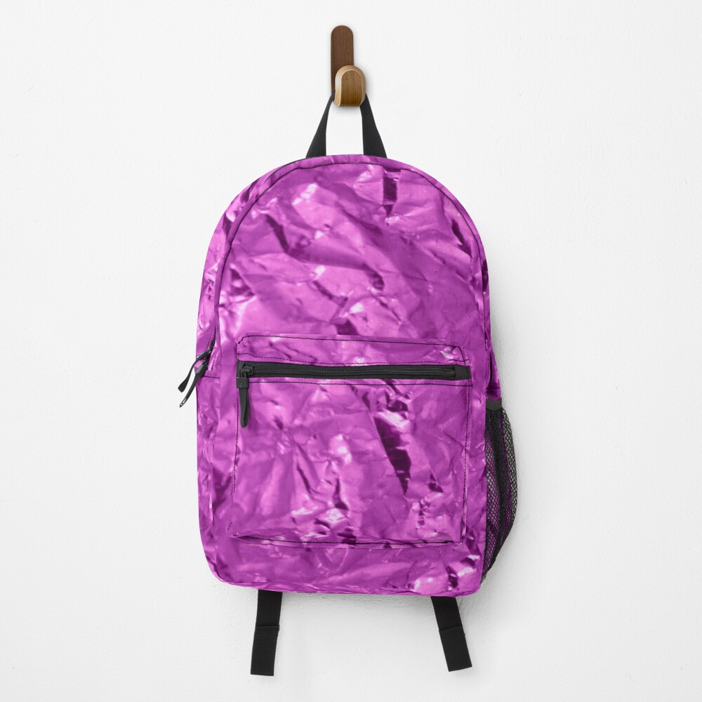 glamour 010 violette glitzernde Folie Rucksack