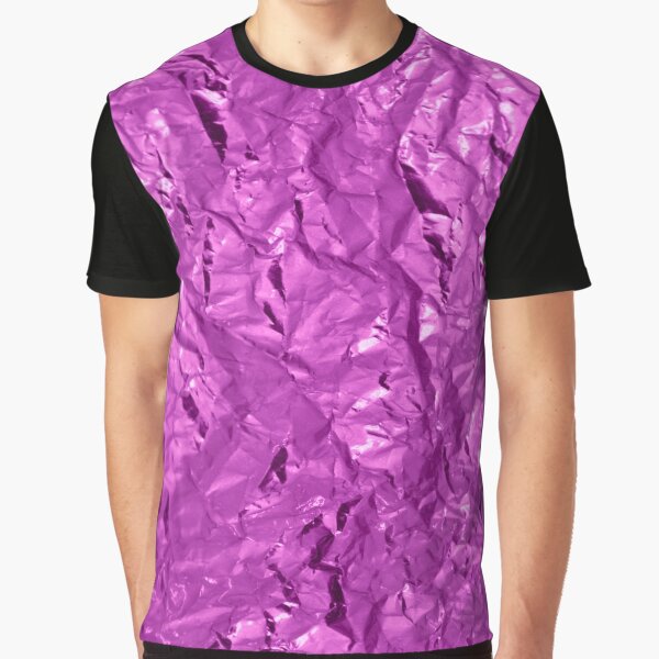 glamour 010 violette glitzernde Folie Grafik T-Shirt