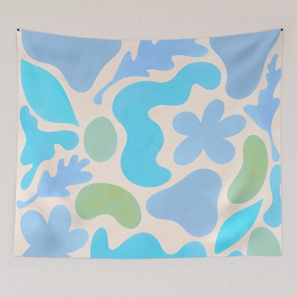 Item preview, Soft Abstraction - blue designed and sold by Home with Lola.