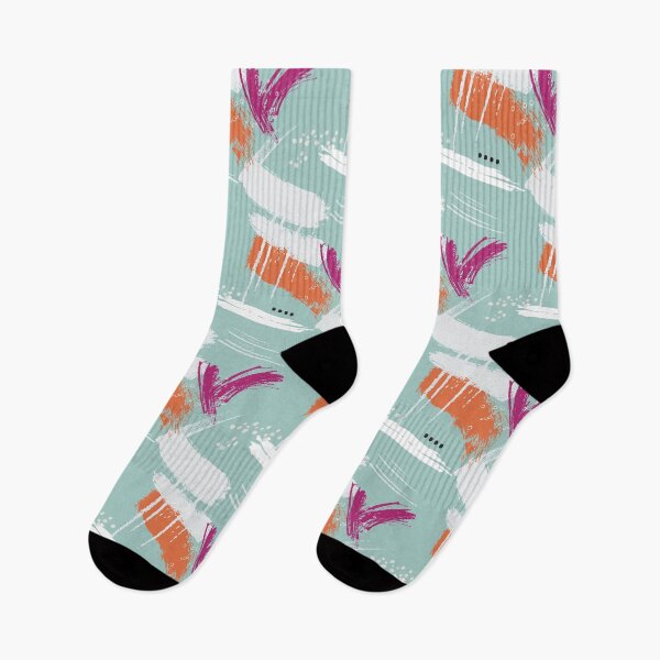Item preview, Mid century mint abstract print designed and sold by Milatoo.