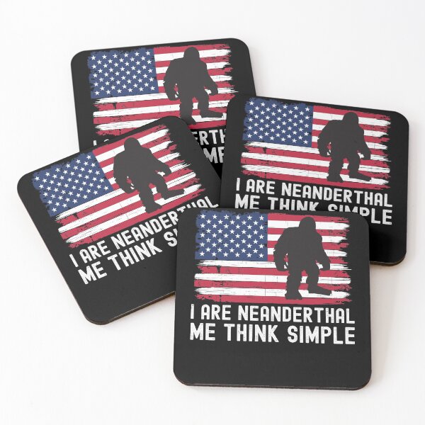 Item preview, Funny American Neanderthal Thinking American Flag designed and sold by TrendingTees4u.