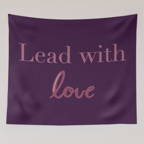 Item preview, Lead with Love - Purple and Pink designed and sold by annedesignco.