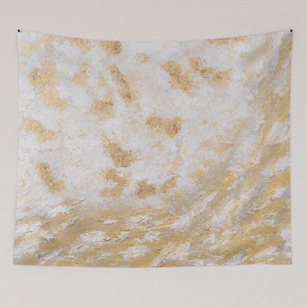 Item preview, Light Travel - Gold and Silver Abstract Artwork designed and sold by Ilana Khoshsima.