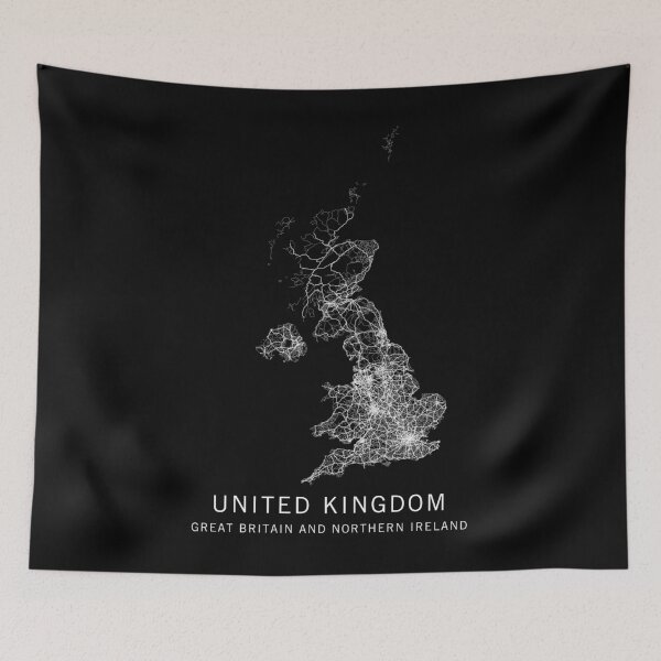 Item preview, United Kingdom Road Map  designed and sold by clarkstpress.