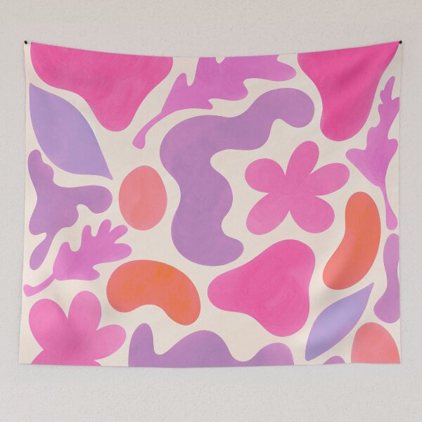 Item preview, Soft Abstraction - Pink and Purple designed and sold by Home with Lola.