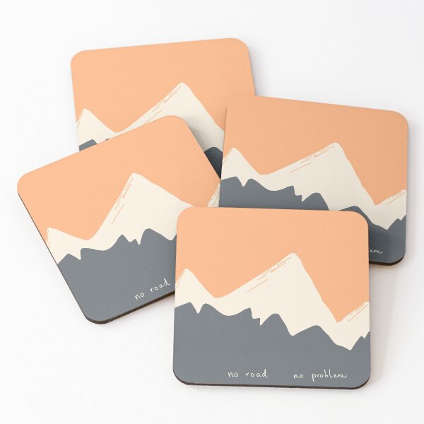 Item preview, No road no problem - Snowy mountains designed and sold by AubeGoulet.