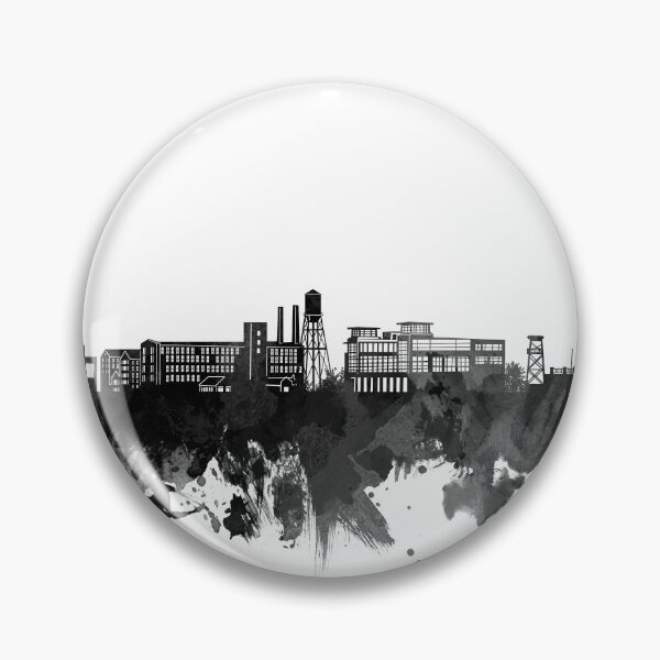 Item preview, columbus ga skyline bw designed and sold by BekimART2.