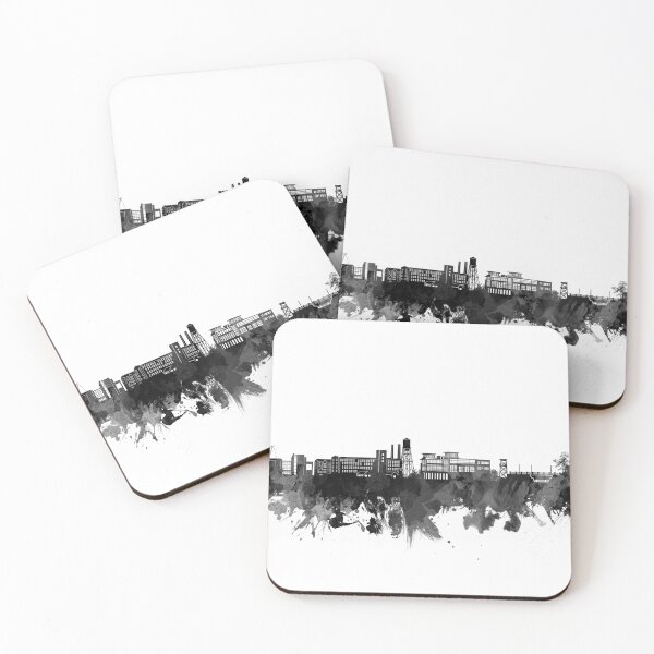 Item preview, columbus ga skyline bw designed and sold by BekimART2.