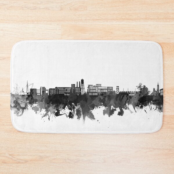 Item preview, columbus ga skyline bw designed and sold by BekimART2.