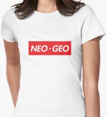 Neo Geo "sup" Style Women's Fitted T-Shirt