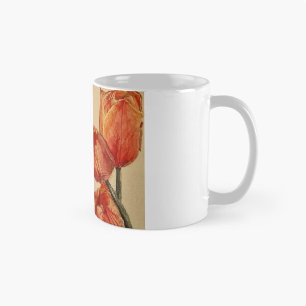 Item preview, Tulips and bee watercolour designed and sold by Meera Chauhan.