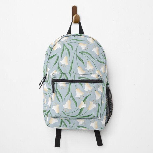 Item preview, Small White Tulips, Floral Pattern with Flowers Bluebells, Lily of the Valley, Floral Illustration designed and sold by Angelica Venegas.