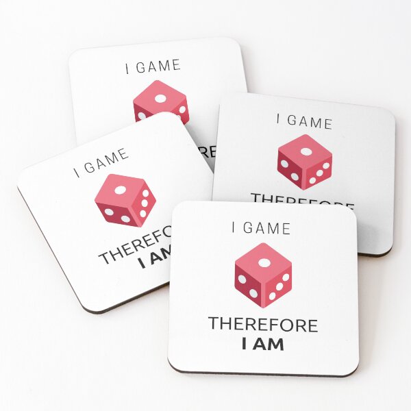 Item preview, I Game Therefore I Am Dice designed and sold by LuckyKermit.