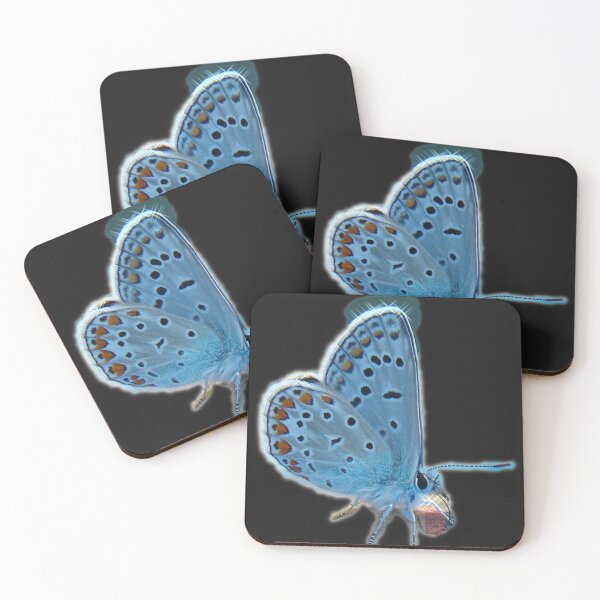 Item preview, Light Blue Feather Butterfly designed and sold by butterflyzz.