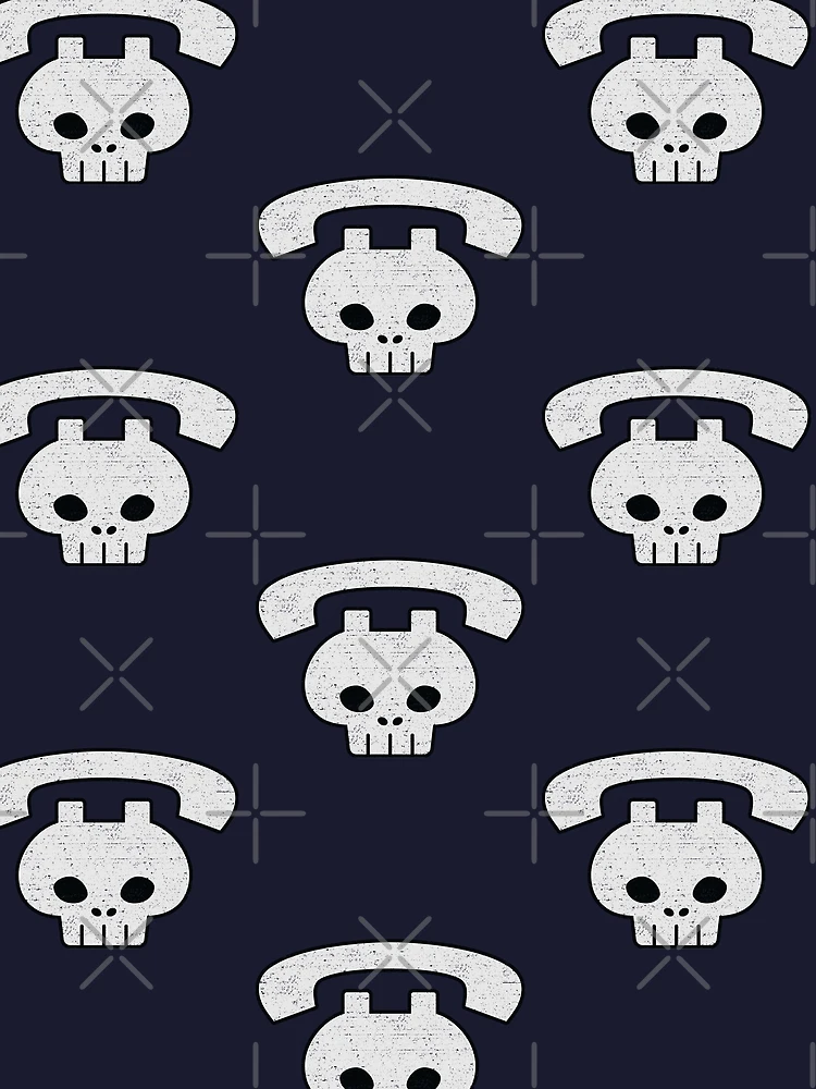Thumbnail 3 of 3, Scarf, Skull Phone (Worn) [Roufxis-Rb] designed and sold by RoufXis.