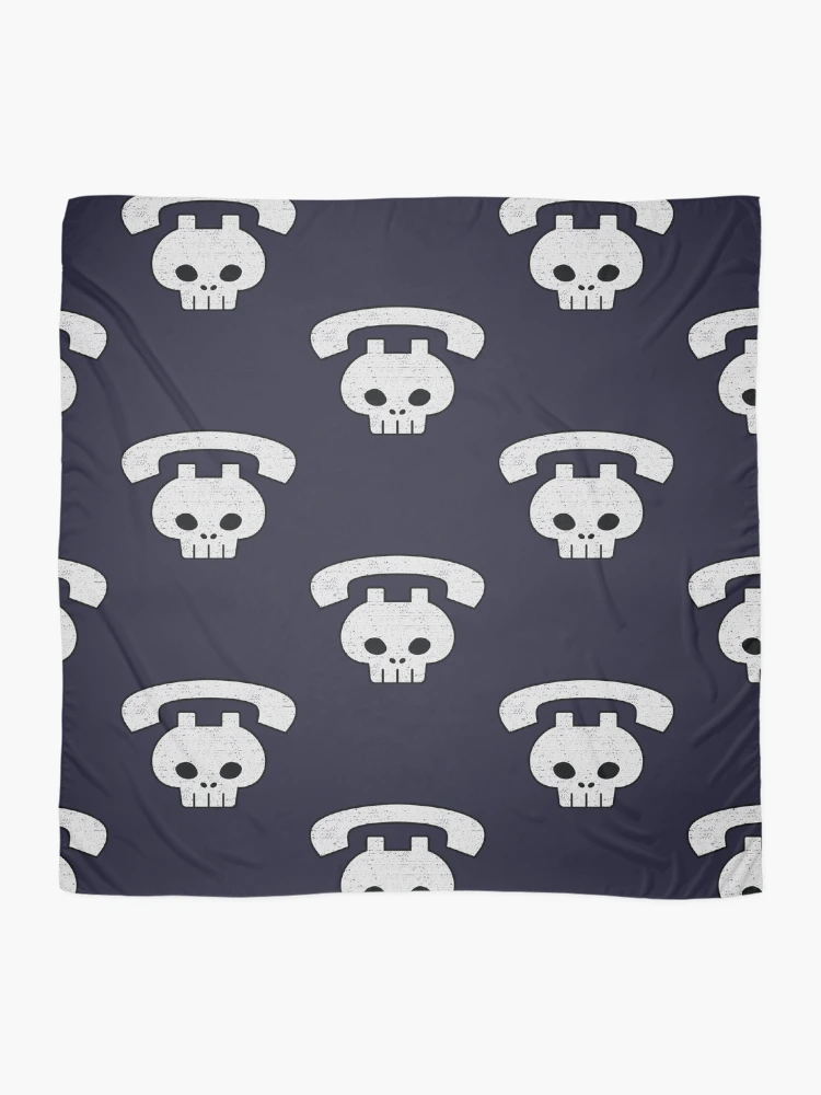 Thumbnail 2 of 3, Scarf, Skull Phone (Worn) [Roufxis-Rb] designed and sold by RoufXis.