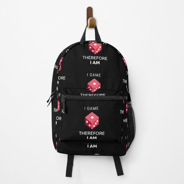 Item preview, I Game Therefore I Am Dice In Black designed and sold by LuckyKermit.