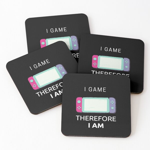 Item preview, I Game Therefore I Am Game Console In Black designed and sold by LuckyKermit.