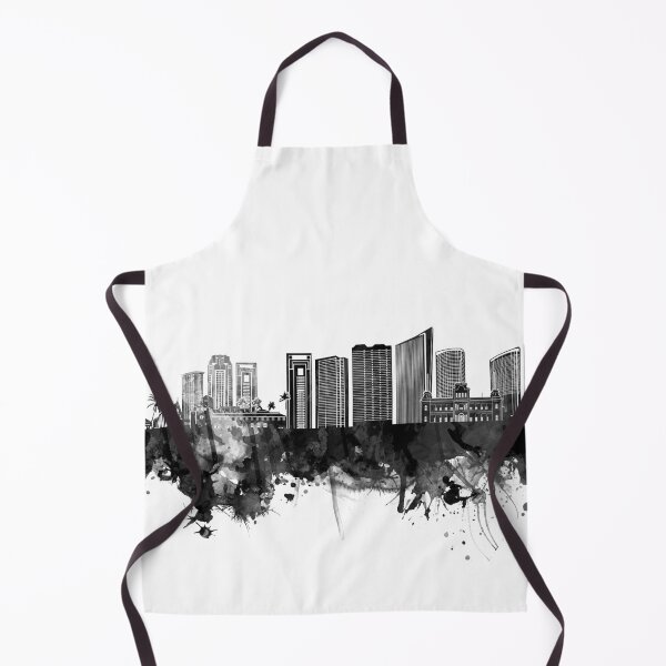 Item preview, honolulu skyline bw designed and sold by BekimART2.