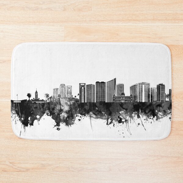 Item preview, honolulu skyline bw designed and sold by BekimART2.