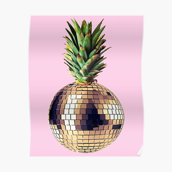 Funny Music Ananas Posters Redbubble