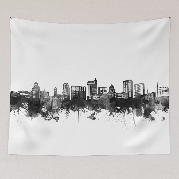 Item preview, boise skyline bw designed and sold by BekimART2.