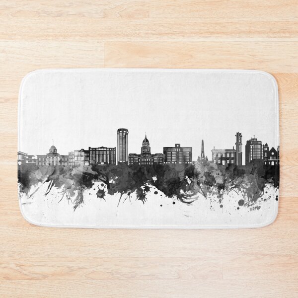 Item preview, springfield skyline bw designed and sold by BekimART2.