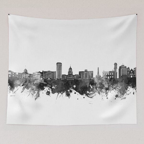 Aperçu de l'œuvre skyline de springfield bw créée et vendue par BekimART2.