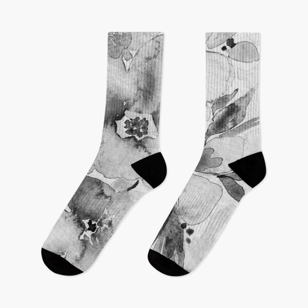 Item preview, Black & White Floral Mix - Watercolor & Digital Art designed and sold by DaisyGirlDesign.