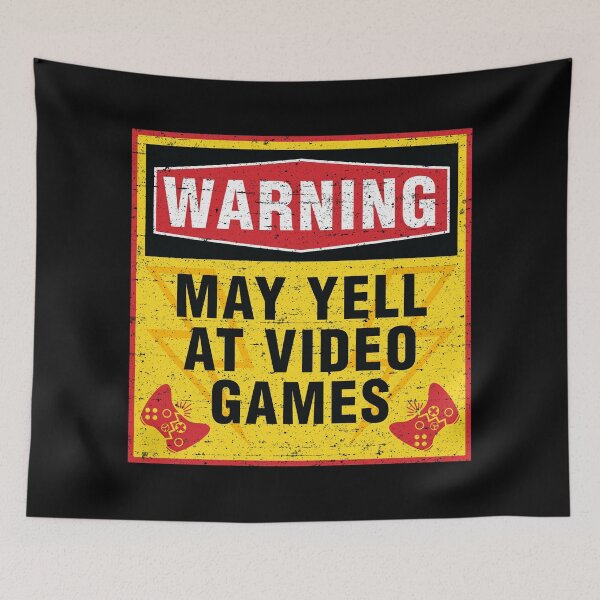 Item preview, Warning May Yell at Video Games [Roufxis-Rb] designed and sold by RoufXis.