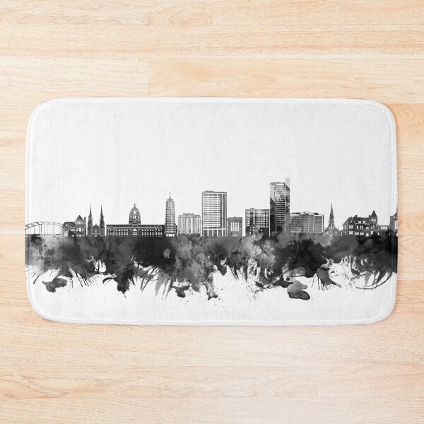 Item preview, fort wayne skyline bw designed and sold by BekimART2.