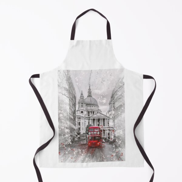 Item preview, London Bus Outside St Pauls Cathedral Mixed media designed and sold by OByD.