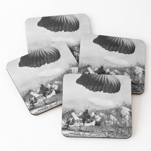 Item preview, US Paratroopers Landing On Corregidor - WW2 1945 designed and sold by warishellstore.