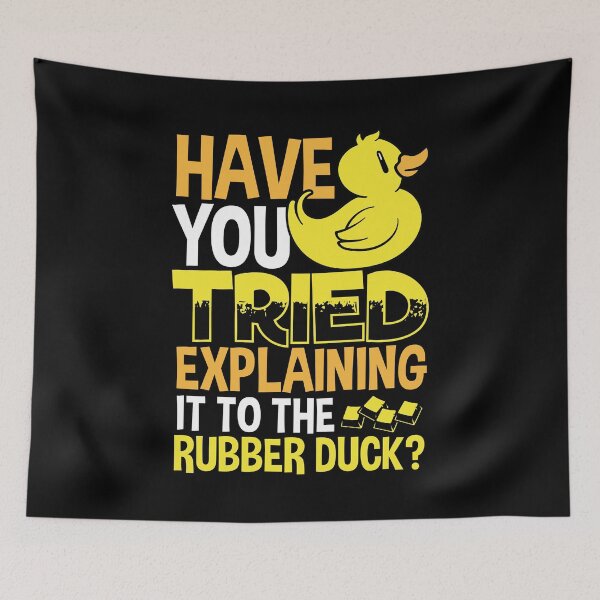 Item preview, Rubber Duck Programming Debugging Process Coder designed and sold by Rafał Gierok.