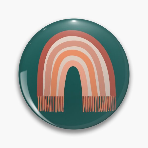 Item preview, Bohemian Aesthetic Rainbow Sedona Forest Green Background designed and sold by DesignLabMedia.