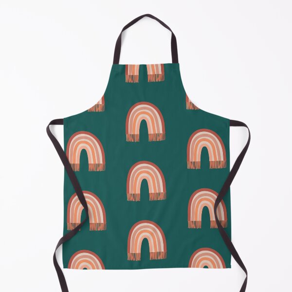 Item preview, Bohemian Aesthetic Rainbow Sedona Forest Green Background designed and sold by DesignLabMedia.