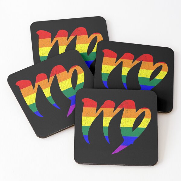 Item preview, LGBT Gay Pride Flag Virgo Zodiac Sign designed and sold by Patrick Hiller.