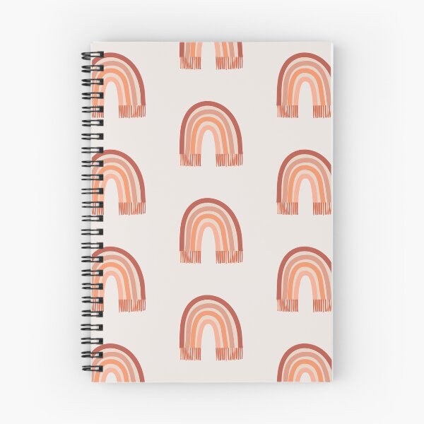 Item preview, Bohemian Aesthetic Rainbow Sedona Light Beige Background designed and sold by DesignLabMedia.