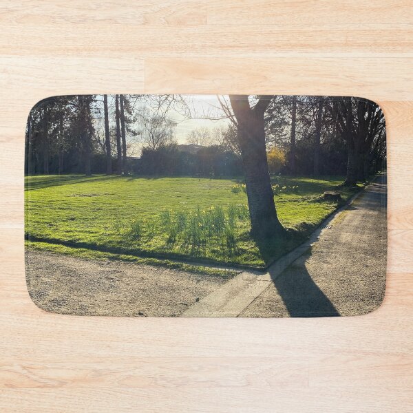 Item preview, Sunny crossing in nature with flowers and trees designed and sold by Blackvz.