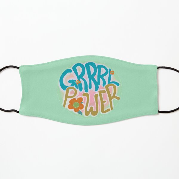 Grrrl Power (Mint) Kids Mask